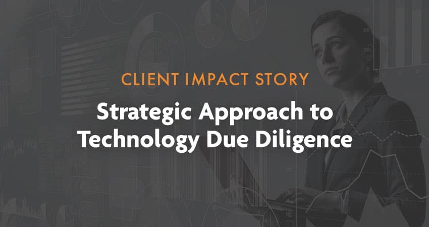 Strategic Approach to Technology Due Diligence